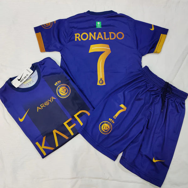 BLUE - Kids Al Nassr Ronaldo Football Kit ⚽