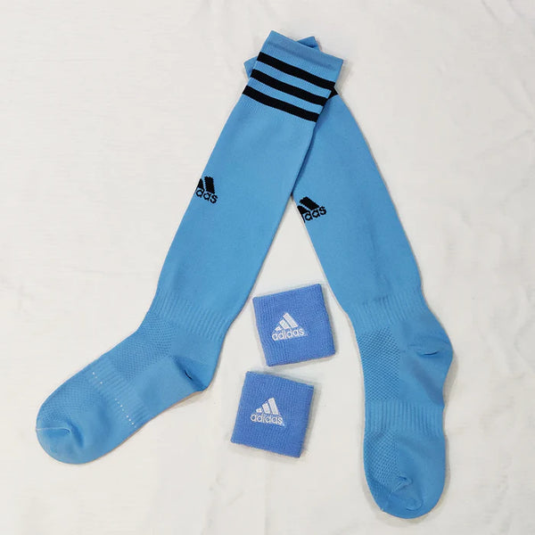 Football Socks & Wristbands Set⚽ - BLUE - 11-14 Years