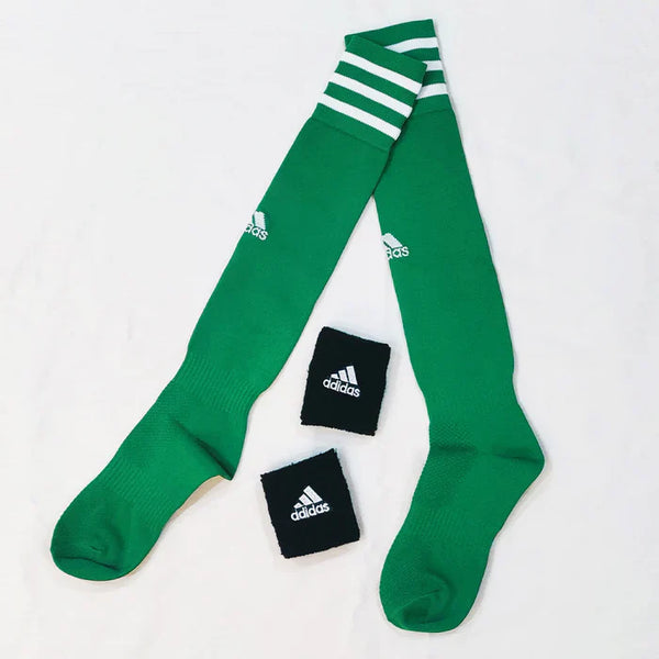 Football Socks & Wristbands Set⚽ - GREEN - 11-14 Years